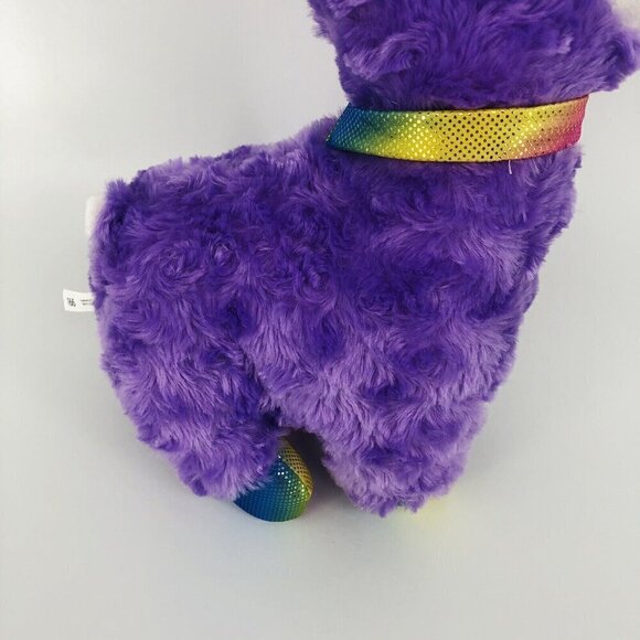 Good Stuff Llama Plush Toy 14 inches Super Soft Purple Rainbow Collar 0+ Years - Picture 3 of 9
